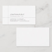 Professioneel Modern Eenvoudig Verfijnd Vlak Visitekaartje (Voorkant / Achterkant)