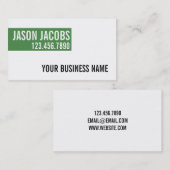 Professioneel, modern, eenvoudig Visitekaartje (Voorkant / Achterkant)