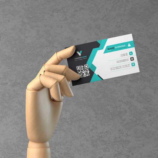 Professioneel, modern, eenvoudig visitekaartje