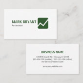 Professioneel, modern, eenvoudig wit visitekaartje (Voorkant / Achterkant)