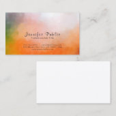 Professioneel Modern Elegant Abstract Artistic Visitekaartje (Voorkant / Achterkant)