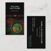 Professioneel modern Elegant Cool RegeboorGreen Visitekaartje (Voorkant / Achterkant)