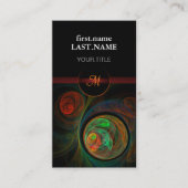 Professioneel modern Elegant Cool RegeboorGreen Visitekaartje (Voorkant)