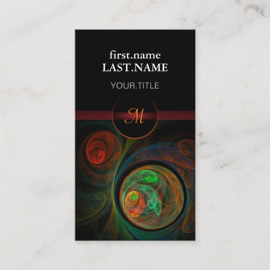 Professioneel modern Elegant Cool RegeboorGreen Visitekaartje (Voorkant)