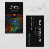 Professioneel modern elegant crool Genesis Blue Visitekaartje (Voorkant / Achterkant)