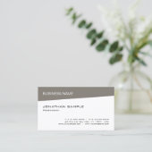 Professioneel modern elegant design bedrijf visitekaartje (Staand voorkant)