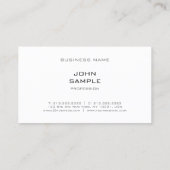 Professioneel, modern elegant design — Eenvoudig d Visitekaartje (Achterkant)