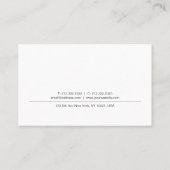 Professioneel, modern elegant design met minimale  visitekaartje (Achterkant)