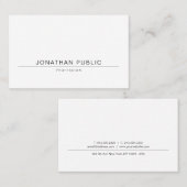 Professioneel, modern elegant design met minimale visitekaartje (Voorkant / Achterkant)