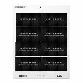 Professioneel Modern Elegant Eenvoudig Grijs Vet T Etiket (Full Sheet)