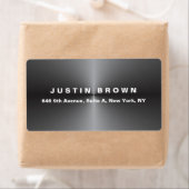 Professioneel Modern Elegant Eenvoudig Metaal Grij Etiket (Insitu)