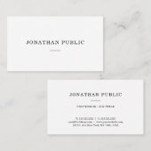 Professioneel Modern Elegant Eenvoudig Minimalisti Visitekaartje (Voorkant / Achterkant)