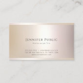 Professioneel Modern Elegant Eenvoudige Sjabloon T Visitekaartje (Voorkant)