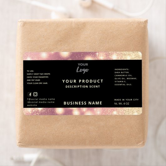 Professioneel modern elegant-etiket met sparren etiket (Insitu)