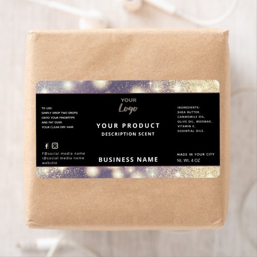 Professioneel modern elegant-etiket met sparren etiket (Insitu)