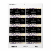 Professioneel modern elegant-etiket met sparren etiket (Full Sheet)