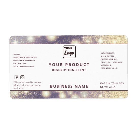 Professioneel modern elegant-etiket met sparren etiket (Voorkant)