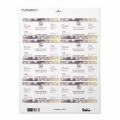 Professioneel modern elegant-etiket met sparren etiket (Full Sheet)