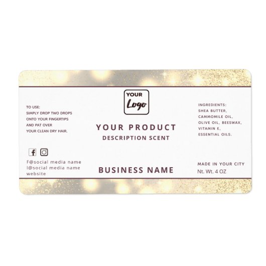 Professioneel modern elegant-etiket met sparren etiket (Voorkant)