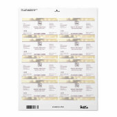 Professioneel modern elegant-etiket met sparren etiket (Full Sheet)