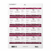 Professioneel modern elegant glitter-productlabel etiket (Full Sheet)