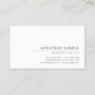 Professioneel Modern Elegant Minimal Sjabloon Chic Visitekaartje