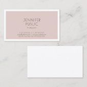 Professioneel modern, elegant minimalistisch ontwe visitekaartje (Voorkant / Achterkant)