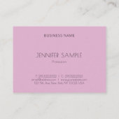 Professioneel Modern Elegant Minimalistisch Paarse Visitekaartje (Achterkant)