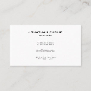 Professioneel Modern Elegant Minimalistisch Sjablo Visitekaartje
