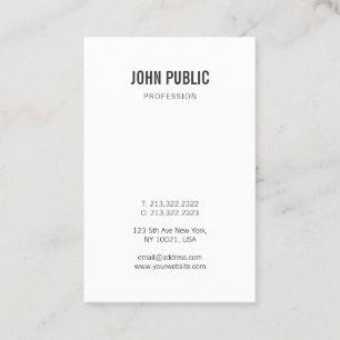Professioneel Modern Elegant Minimalistisch Vertic Visitekaartje