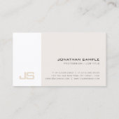Professioneel Modern Elegant Ontwerp Monogram Visitekaartje (Achterkant)