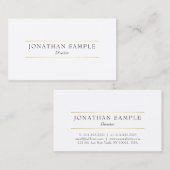 Professioneel Modern Elegant Ontwerp Sjabloon Best Visitekaartje (Voorkant / Achterkant)