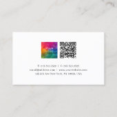 Professioneel Modern Elegant Ontwerp Sjabloon Scha Visitekaartje (Achterkant)