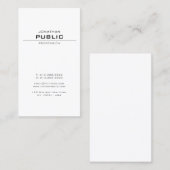 Professioneel modern, elegant, schoner ontwerp visitekaartje (Voorkant / Achterkant)