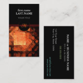 Professioneel, modern elegant Sinaasappel Visitekaartje (Voorkant / Achterkant)