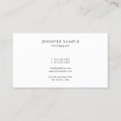 Professioneel Modern Elegant Sjabloon Calligrafie Visitekaartje (Achterkant)