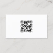 Professioneel Modern Elegant Strak Template QR Cod Visitekaartje (Achterkant)