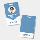 Professioneel Modern Employee Event Personeel ID Badge (Voor- en achterkant)