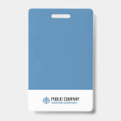 Professioneel Modern Employee Event Personeel ID Badge (Achterkant)