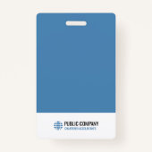 Professioneel Modern Employee Event Personeel ID Badge (Achterkant)