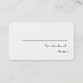 Professioneel, modern en minimaal creatief visitekaartje (Voorkant)