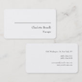 Professioneel, modern en minimaal creatief visitekaartje (Voorkant / Achterkant)