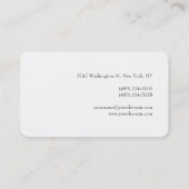 Professioneel, modern en minimaal creatief visitekaartje (Achterkant)