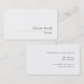 Professioneel, modern en minimaal creatief visitekaartje (Voorkant / Achterkant)