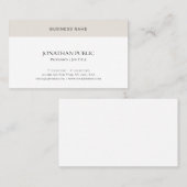 Professioneel, modern en minimaal elegant eenvoudi visitekaartje (Voorkant / Achterkant)