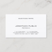 Professioneel, modern en minimaal elegant eenvoudi visitekaartje (Voorkant)