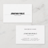 Professioneel, modern en minimaal rendement visitekaartje (Voorkant / Achterkant)