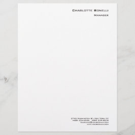 Professioneel, modern en minimalistisch briefhoofd