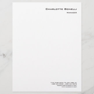 Professioneel, modern en minimalistisch briefhoofd