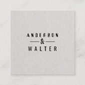 Professioneel, modern en minimalistisch, eenvoudig vierkante visitekaartje (Voorkant)